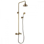 Vintage Смеситель для ванны-душа, без излива верх.лейка 'Троп.дождь', р/ДВ, бронза, LM, LM2860B